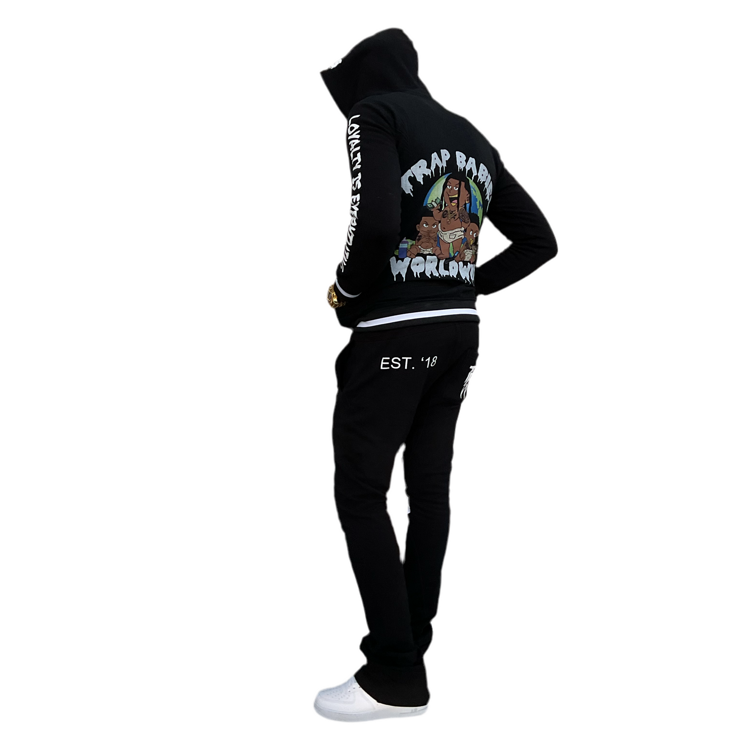 Trap Babies Worldwide Signature Stacked Sweatsuit