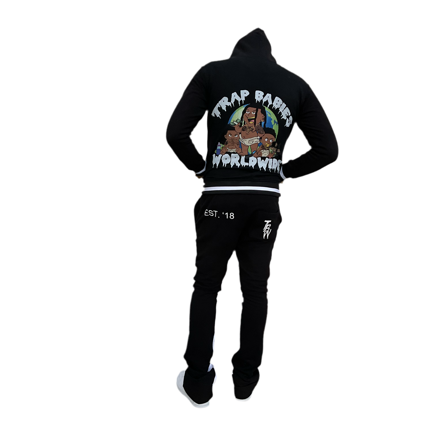 Trap Babies Worldwide Signature Stacked Sweatsuit