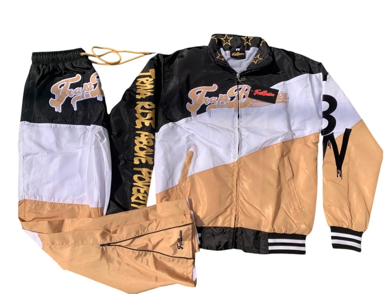 Tri-Colored Signature Windbreaker Set