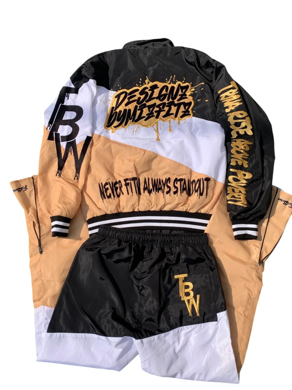 Tri-Colored Signature Windbreaker Set
