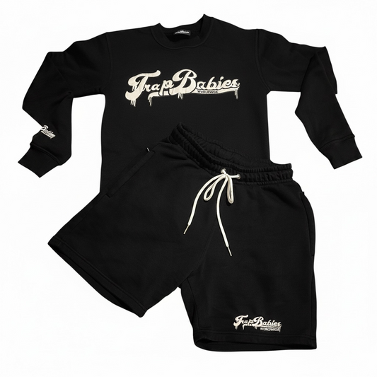 Trap Babies Worldwide Crewneck Short Set